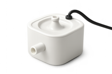 White ceramic pet water fountain dispenser for pets