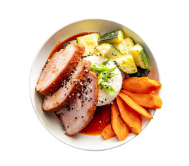 korean food pork bibimbap