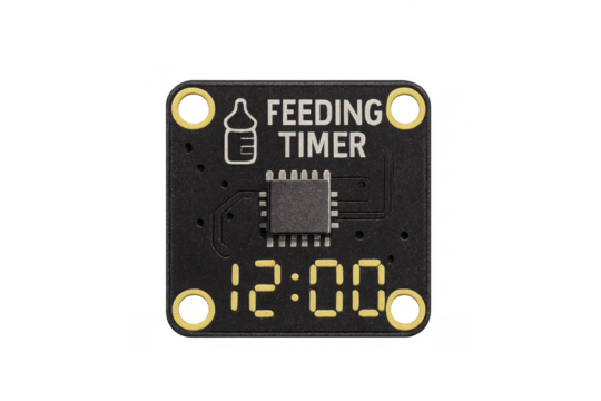 Smart baby feeding timer circuit board electronics