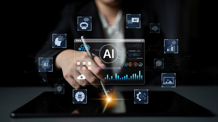 A user interface for a generative AI platform. This technology uses machine learning to create new digital content, automate tasks, and provide intelligent solutions. Fermion