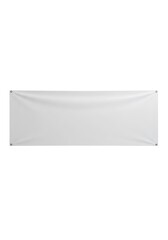 Blank White Banner: Smooth Texture, Ready for Your Message