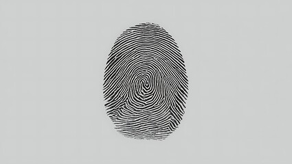 Unique Human Fingerprint Identity Verification Biometric Data