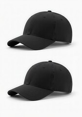 Classic Black Baseball Caps: Minimalist Duo