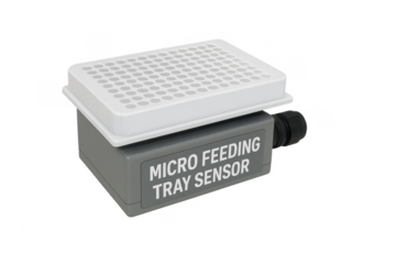 Micro feeding tray sensor for laboratory automation research