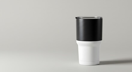 Monochrome Tumbler: Clean Lines, Minimalist Design