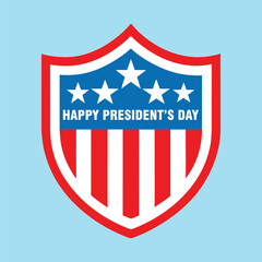 Happy Presidents Day Vector Design Patriotic USA Holiday Illustration