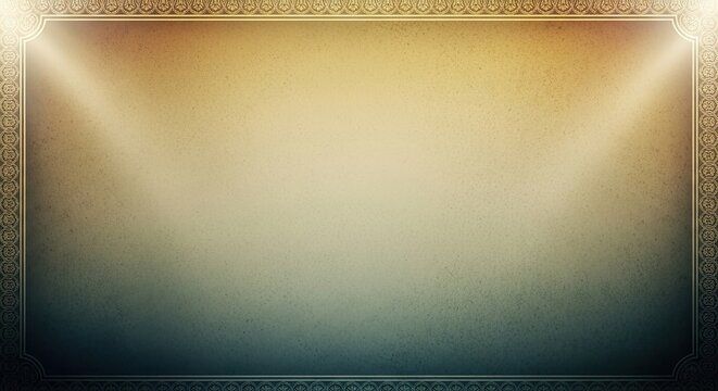 A blank, empty, and unadorned rectangular frame with a gold border and a white background.