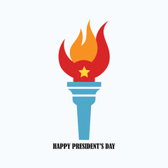 Happy Presidents Day Vector Design Patriotic USA Holiday Illustration