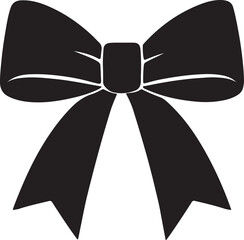 Elegant bow ribbon vector graphic