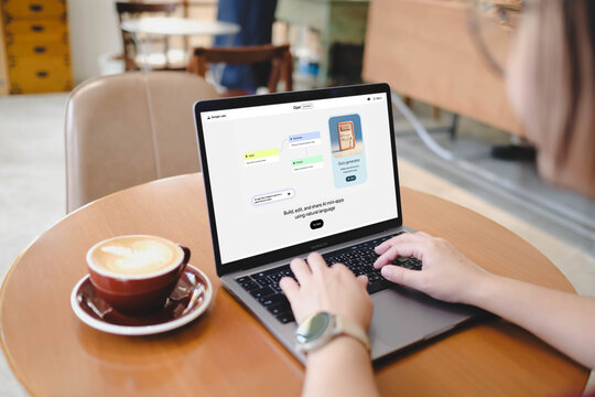 Bangkok, Thailand. December 4, 2025; A person using Google Opal on Google Labs, an AI-powered tool for generating educational quizzes and learning materials.