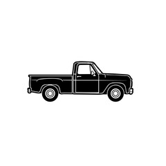 Classic Pickup Truck Silhouette