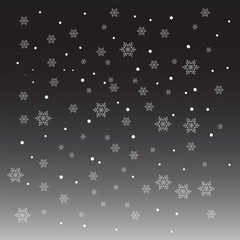 Christmas snowflakes background pattern design