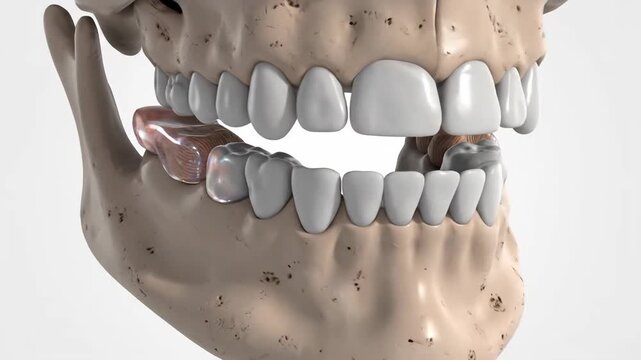 Detailed 3D Animation of Human Mandibular Condyle and Temporomandibular Joint Anatomy