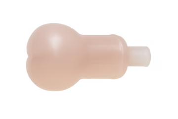 Pink silicone cupping cup for body massage and anti-cellulite therapy