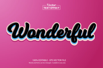 Retro vintage text effect, Editable text effect