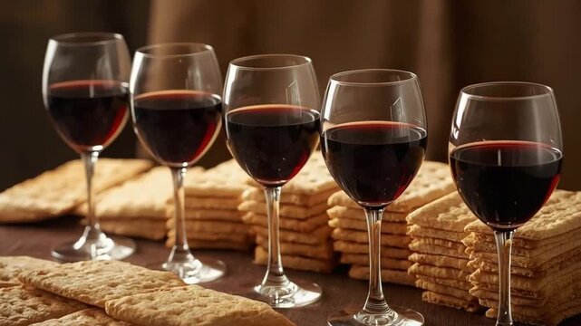 Wine Glasses and Matzah &ndash; Four Cups of Passover