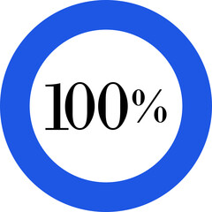 Infographic Circle with Percentage Icon. Round diagrams icons for infographics from 0 to 100 percent collection.Design for dashboards, UI, reports, and analytics visuals. Vector illustration.