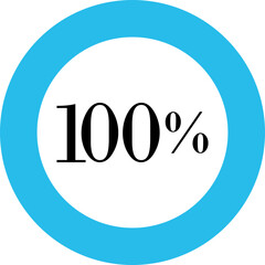 Infographic Circle with Percentage Icon. Round diagrams icons for infographics from 0 to 100 percent collection.Design for dashboards, UI, reports, and analytics visuals. Vector illustration.