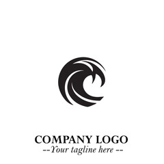 Elegant Black Wave Logo Symbol on a Clean White Background for Modern Minimalist Branding Design Art