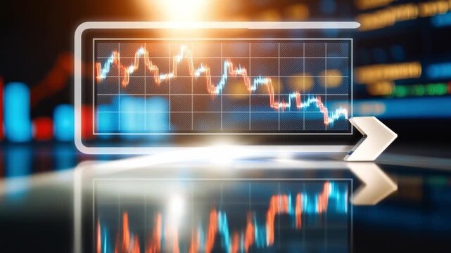 Market Volatility: An image depicting a fluctuating financial chart, indicative of market instability, reflects the dynamic nature of economic trends and investment analysis.