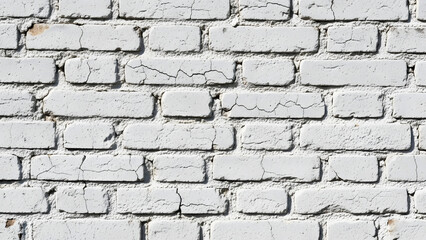 Textured white painted brick background