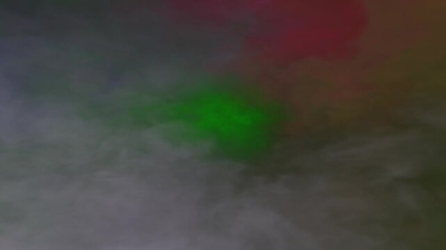A green screen with white background and hole in the middle small red object bunch of paint on it colored smoke cloud animated chromakey background depth design movement creative illustration
