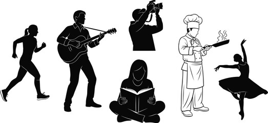 People Enjoying Diverse Hobbies and Activities