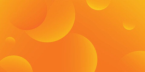 Abstract orange background with overlapping circles. The background features a smooth, orange gradient texture. Vibrant orange tones dominate. Minimal abstract circles vector gradient background
