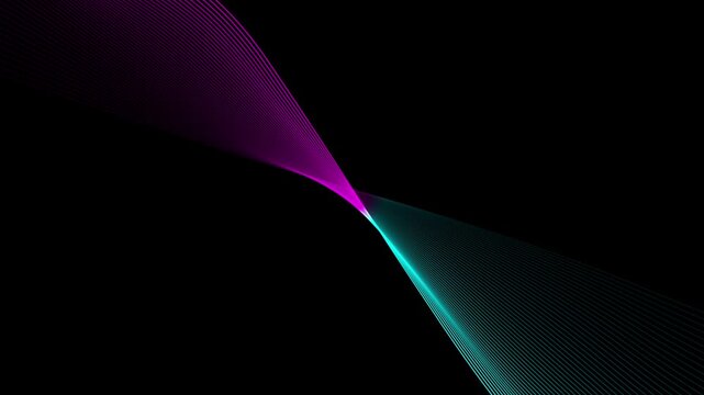 Abstract Purple and Teal Light on Dark Background