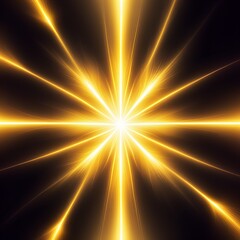 Fototapeta premium Stunning golden light streaks radiating outward create a dynamic and vibrant abstract background perfect for professional design projects and modern presentations
