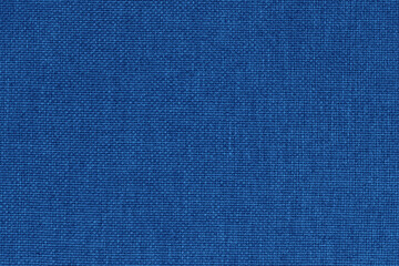 Dark blue fabric cloth texture background, seamless pattern of natural textile.
