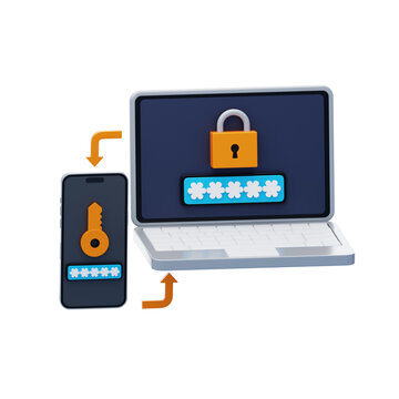Two Factor Authentication 3D Icon