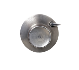 Metal Door Bell Button Isolated On White Background For Home Use