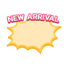New Arrival Sale Tag with Copy Space.