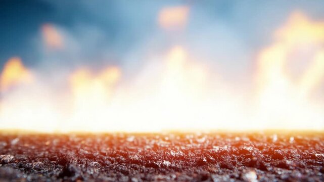 Inferno's Embrace: Witness the raw, untamed power of fire as it dances and crackles, with fiery heat emanating from its core. Capture the intensity and visualize nature's devastating beauty.