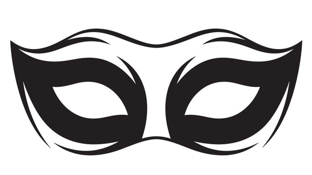 Elegant black masquerade mask for carnival celebrations and theatrical performances, adding mystery and allure to your event, perfect for costume parties and Venetian themes