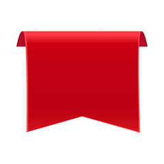 Red Ribbon Bookmark Banner.