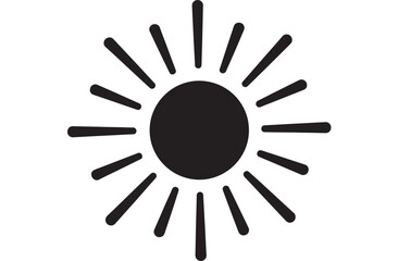 Brighten your designs with this sunny icon, perfect for adding a touch of warmth and optimism to any project or logo, ideal for weather apps and summer promotions
