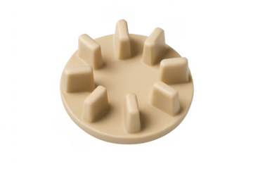 Beige plastic drive coupling for kitchen blender replacement part