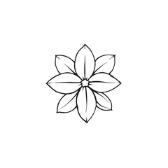 Peaceful Petals line art gentle spring bloom