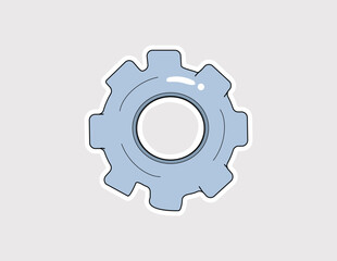 Gear Cog: Represents settings, mechanics, teamwork, process, or engineering in various design projects