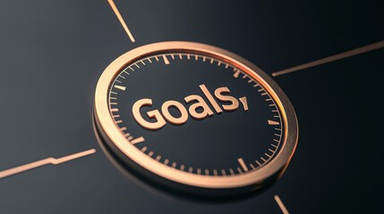 successful goal planning productivity concept Goal-oriented concept on a stylish background.