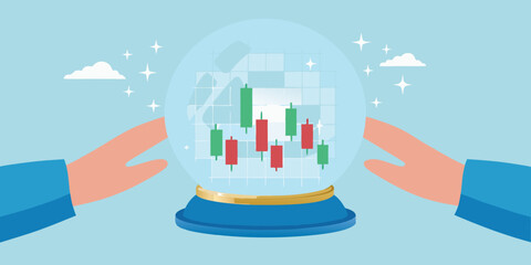 Predicting stock market trends with candlestick charts and a crystal ball