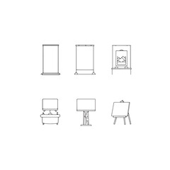 The Exhibit line art inspires imagination