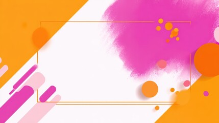 discount banner with dynamic shapes, bright tones, promotional vibe, clean layout