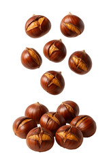 Roasted Chestnuts Falling Delicious Autumn Treat