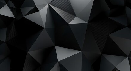 Abstract Geometry A Captivating Dark Polygon Background for Modern Designs and Technology-Focused Projects