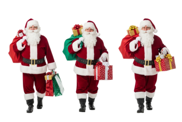 santa claus with gifts