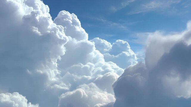 Daytime Cloud Drift: Low Framing Timelapse of Moving Skies