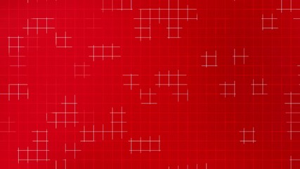 neon red grid line background with glowing white cross elements creating a modern digital look Perfect for global celebration themes and futuristic design projects
